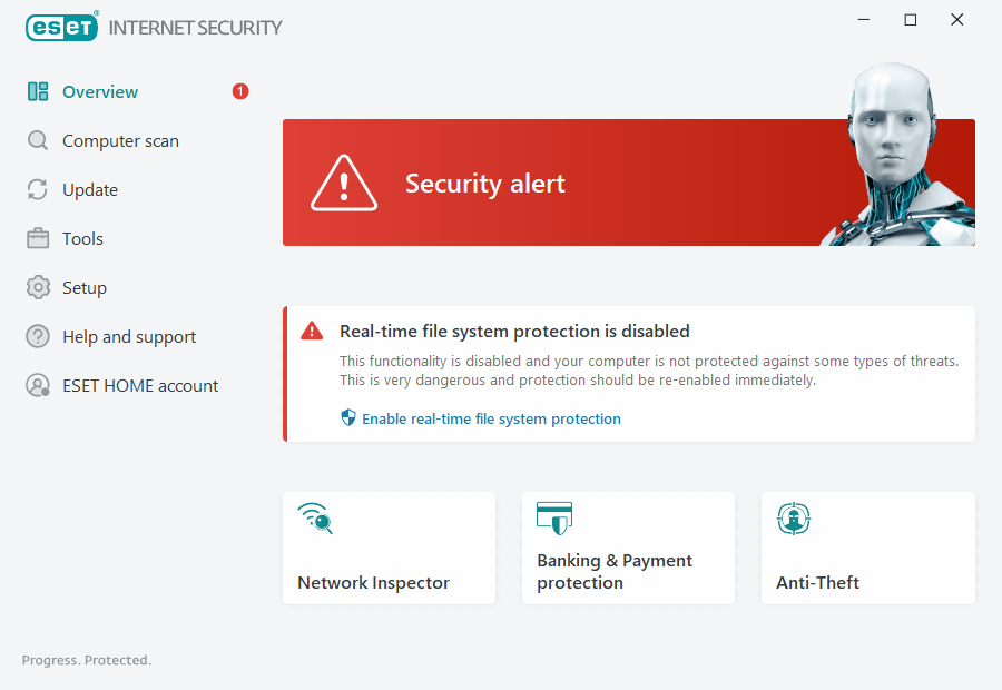 رفع خطای Real-time file system protection